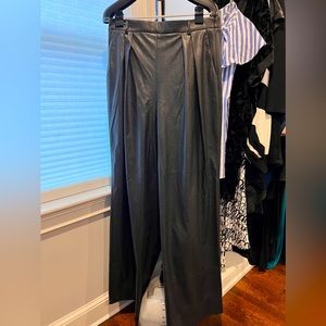 BCBG MaxAzria Renata Faux Leather Pants Black Size 12